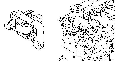 Подушка двигателя Форд Фокус 2
